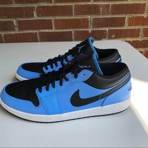 Air Jordan 1 Low, University Blue, Black